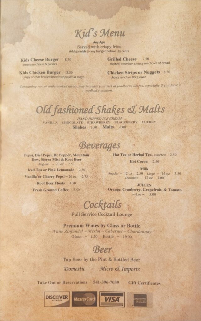 Coquille Broiler Menu 2