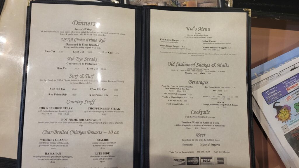 Coquille Broiler Menu 3